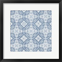 Chambray Tile IV Framed Print