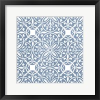 Chambray Tile IX Framed Print