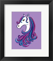 Framed Horse - Purple