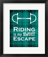 Framed Riding is My Sweet Escape - Green