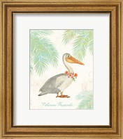 Framed 'Flamingo Tropicale I' border=