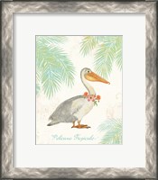 Framed 'Flamingo Tropicale I' border=