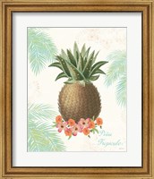 Framed 'Flamingo Tropicale IV' border=