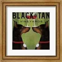 Framed Black and Tan Vineyards