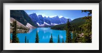 Framed Moraine Lake, Banff National Park, Alberta, Canada