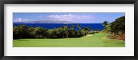 Framed Wailea Golf Club, Maui, Hawaii