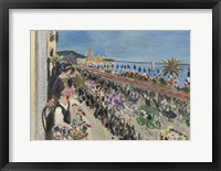 Framed Festival of Flowers, Nice (Fete des fleurs), 1923