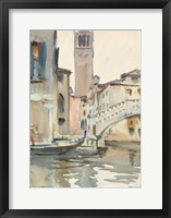 Framed Bridge and Campanile, Venice, 1902/04