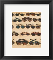 Framed Five Rows of Sunglasses, 2000