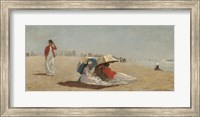 Framed East Hampton Beach, Long Island, 1874