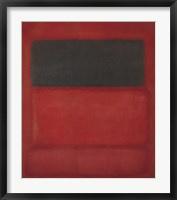 Framed Black over Reds [Black on Red], 1957