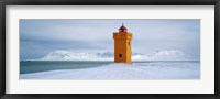 Framed Krossnes lighthouse, Iceland