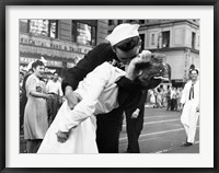 Framed Kissing the War Goodbye in Times Square, 1945 (detail)