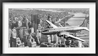 Framed Flying over Manhattan, NYC