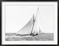 Framed Cutter Sailing on the Ocean, 1910