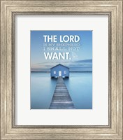 Framed Psalm 23 The Lord is My Shepherd - Lake