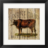 Framed Sunrise Dairy