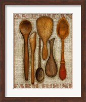 Framed Wooden Spoons High