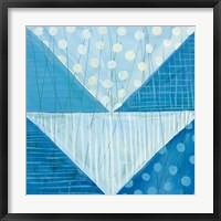 Modern Americana IX Blue Framed Print