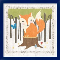 Framed 'Woodland Hideaway Fox' border=