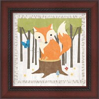 Framed 'Woodland Hideaway Fox' border=