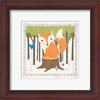 Framed 'Woodland Hideaway Fox' border=