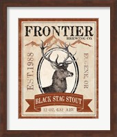 Framed 'Frontier Brewing I' border=