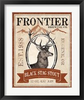 Framed 'Frontier Brewing I' border=