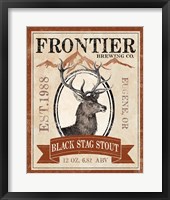 Framed 'Frontier Brewing I' border=