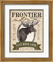 Framed 'Frontier Brewing II' border=