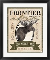 Framed 'Frontier Brewing II' border=