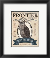 Framed 'Frontier Brewing III' border=