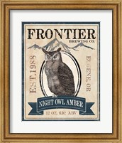 Framed 'Frontier Brewing III' border=