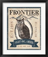 Framed 'Frontier Brewing III' border=