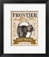 Framed 'Frontier Brewing IV' border=