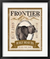 Framed 'Frontier Brewing IV' border=