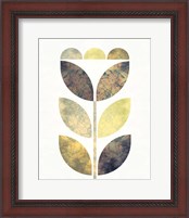 Framed 'Golden Flower I' border=