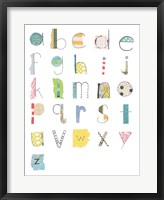 Alphabet II Framed Print