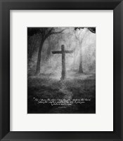 Framed Jeremiah 29:11 For I know the Plans I have for You (Black & White Cross)