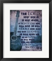 Framed Zephaniah 3:17 The Lord Your God (Guitar)