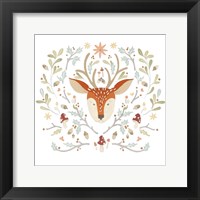 Whimsical Woodland Faces III Framed Print