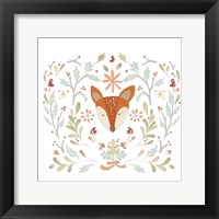 Whimsical Woodland Faces IV Framed Print