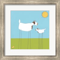 Framed 'Stick-leg Goat I' border=