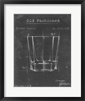 Barware Blueprint I Framed Print