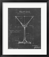 Barware Blueprint V Framed Print