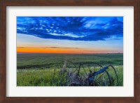 Framed Moon and Venus in conjunction at dawn, Alberta, Canada