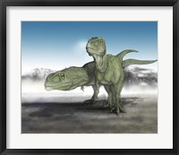 Framed Pair of Giganotosaurus