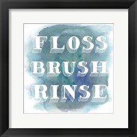 Bathroom Do's II Framed Print