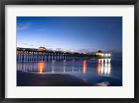 Pier Reflections I Framed Print