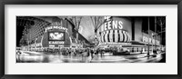 Framed Fremont Street at night, Las Vegas, Clark County, Nevada